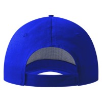DEBBI, cap with 5 panels, velcro back closure, royal blue