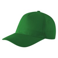 DEBBI, cap with 5 panels, velcro back closure, kelly green