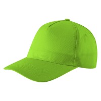 DEBBI, cap with 5 panels, velcro back closure, kiwi