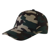 DEBBI, cap with 5 panels, velcro back closure, camouflage