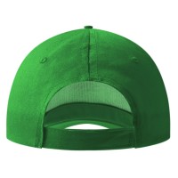 DEBBI, cap with 5 panels, velcro back closure, kelly green