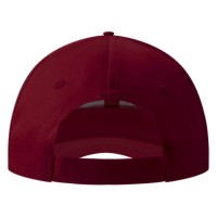 SPRINT, cap with 6 panels, sandwich sun shade, velcro back closure, burgundy