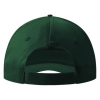 SPRINT, cap with 6 panels, sandwich sun shade, velcro back closure, green