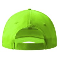SPRINT, cap with 6 panels, sandwich sun shade, velcro back closure, kiwi