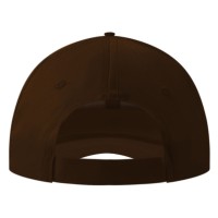 SPRINT, cap with 6 panels, sandwich sun shade, velcro back closure, brown