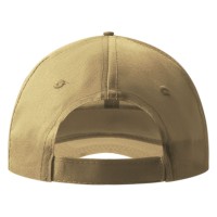 SPRINT, cap with 6 panels, sandwich sun shade, velcro back closure, beige