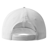 SPRINT, cap with 6 panels, sandwich sun shade, velcro back closure, white