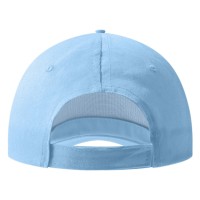 JUNIOR, kids' cap with 5 panels, velcro back closure, sky blue