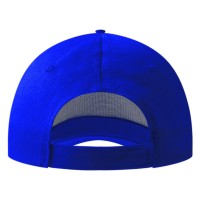 JUNIOR, kids' cap with 5 panels, velcro back closure, royal blue