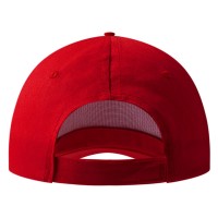 SUPER PROMO, cap, 5 panels, velcro back closure, red
