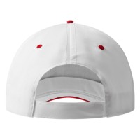 FIVE, cap with 5 panels, velcro back closure, red