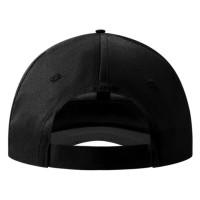 STAR, cap with 6 panels, velcro back closure, black