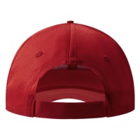 STAR, cap with 6 panels, velcro back closure, red