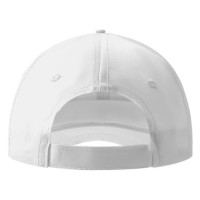 STAR, cap with 6 panels, velcro back closure, white