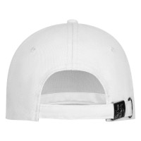 RUNNER 5, cap with 5 panels, metal buckle back closure, white