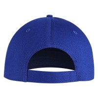 DEBBI ORGANIC, cap with 5 panels, velcro back closure, royal blue