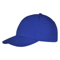 DEBBI ORGANIC, cap with 5 panels, velcro back closure, royal blue