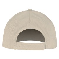 DEBBI ORGANIC, cap with 5 panels, velcro back closure, beige
