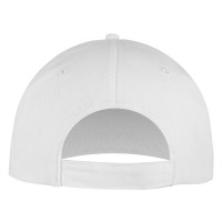 DEBBI ORGANIC, cap with 5 panels, velcro back closure, white