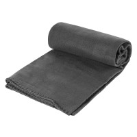 BLANKET FLAT, polar-fleece blanket, 180 g/m2, dark gray