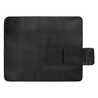 BLANKET SQUARE, water-resistant polar-fleece blanket, 180 g/m2, black