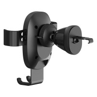 GLIDE WIRELESS, car phone holder and wireless charger, 15w, black