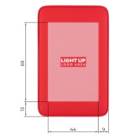 ODIN 5, light up power bank, 5.000 mah, red