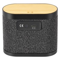 BAND, wireless speaker 5w and wireless charger, 15w, black