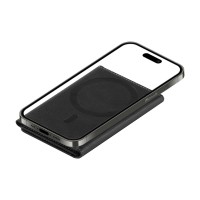 EMBER, magnetic card and phone holder, black