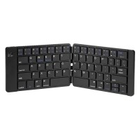 VIGOR, portable foldable keyboard with rechargable battery, black