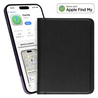 PASSPORT FINDER, find my passport holder, rechargeable, black