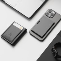 WALLET CARD FINDER, find my card wallet, rechargeable, black