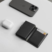 WALLET CARD FINDER, find my card wallet, rechargeable, black