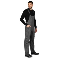 CRAFT BIB PANTS, workwear bib pants  dark gray