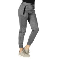 COOPER TRACK LADY, mélange women’s jogging pants, ash