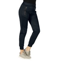 COOPER TRACK LADY, mélange women’s jogging pants, blue