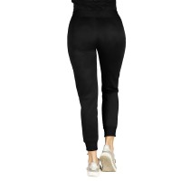 COOPER TRACK LADY, mélange women’s jogging pants, black
