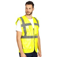 SPARK, unisex hi viz safety vest, neon yellow