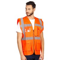 SPARK, unisex hi viz safety vest, neon orange