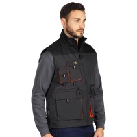 HAMMER VEST, workwear bodywarmer dark gray