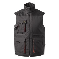 HAMMER VEST, workwear bodywarmer dark gray