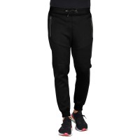 COOPER TRACK, mélange men’s jogging pants, black