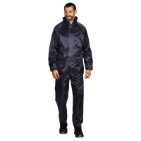TOTAL, waterproof rain set jacket and pants, blue