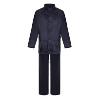 TOTAL, waterproof rain set jacket and pants, blue