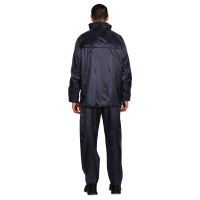 TOTAL, waterproof rain set jacket and pants, blue