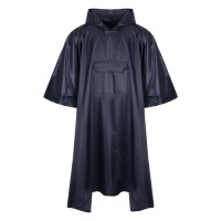 PONCHO, waterproof raincoat, blue