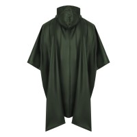 PONCHO, waterproof raincoat, green
