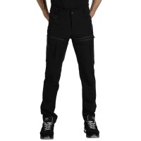 PANTHER PANTS S, elastic work pants, black