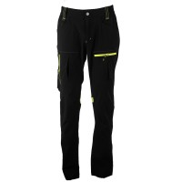 PANTHER PANTS S, elastic work pants, neon yellow