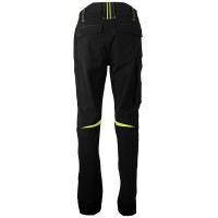 PANTHER PANTS S, elastic work pants, neon yellow